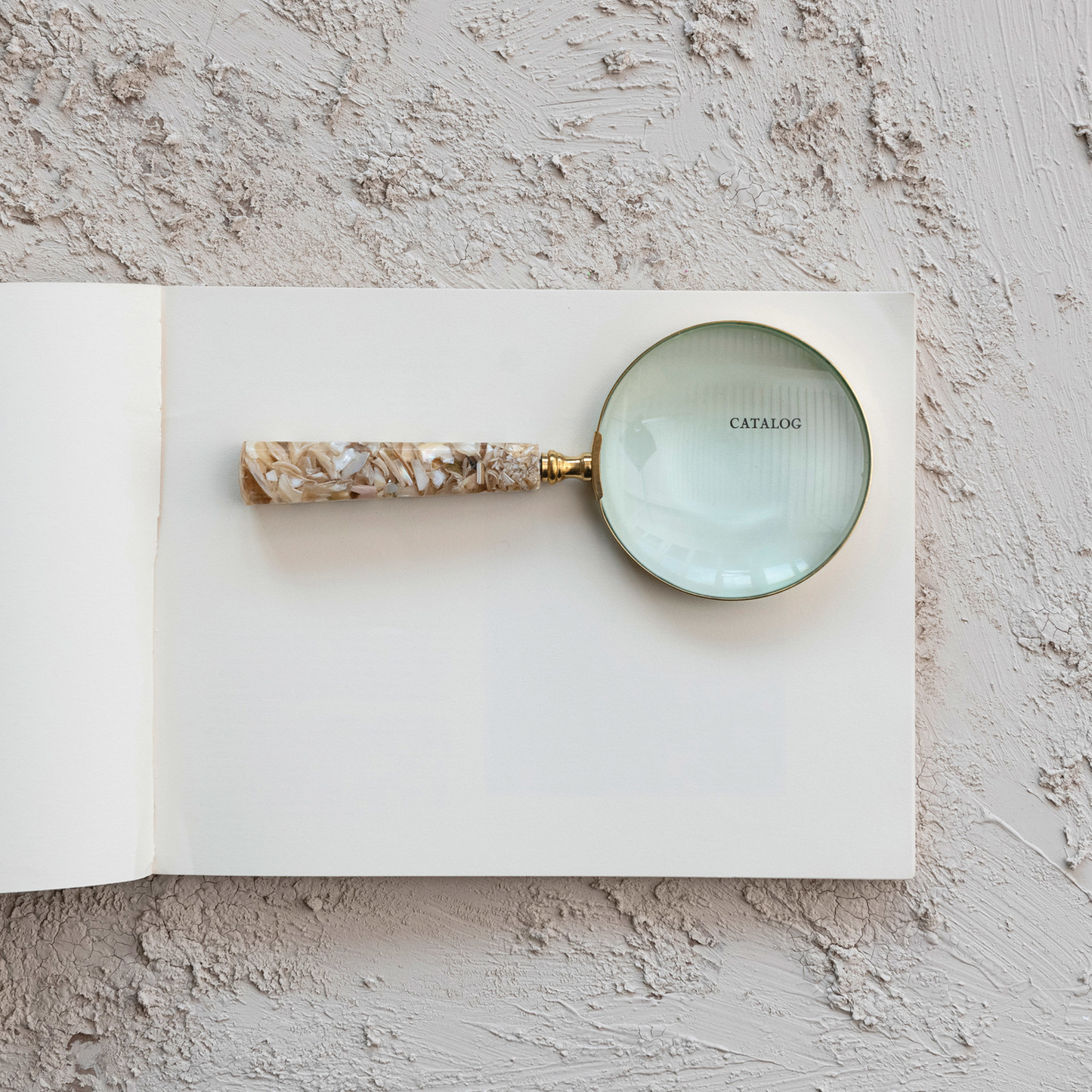 Mother of Pearl & Resin Magnifying Glass