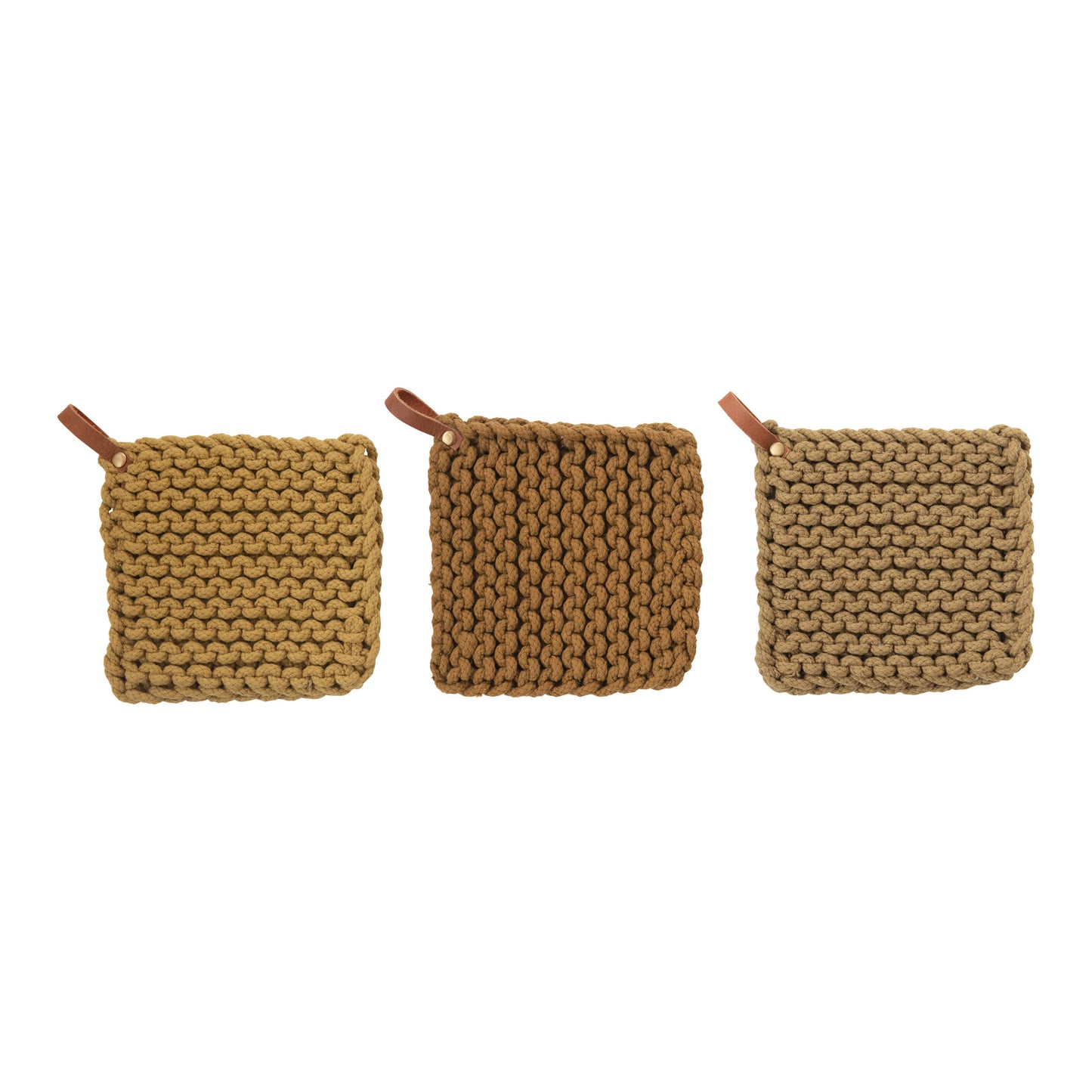 Hand Crocheted Pot Holder (Warm Colors)