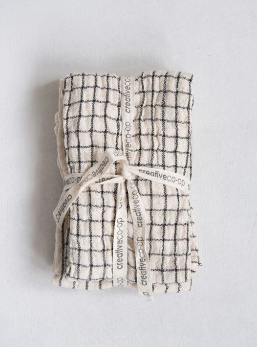 Cotton Plaid Tea Towel