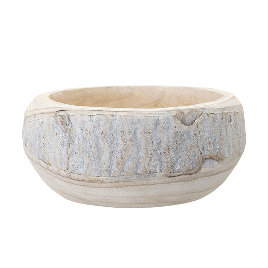 Hand-Carved Wood Bowl