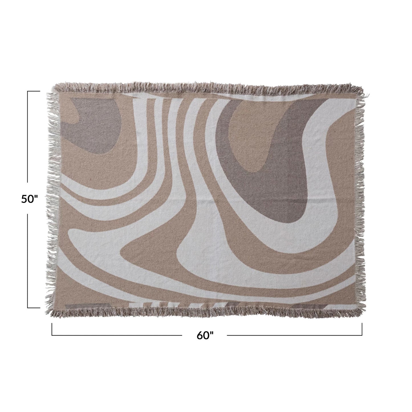 Brown & Beige Throw Blanket