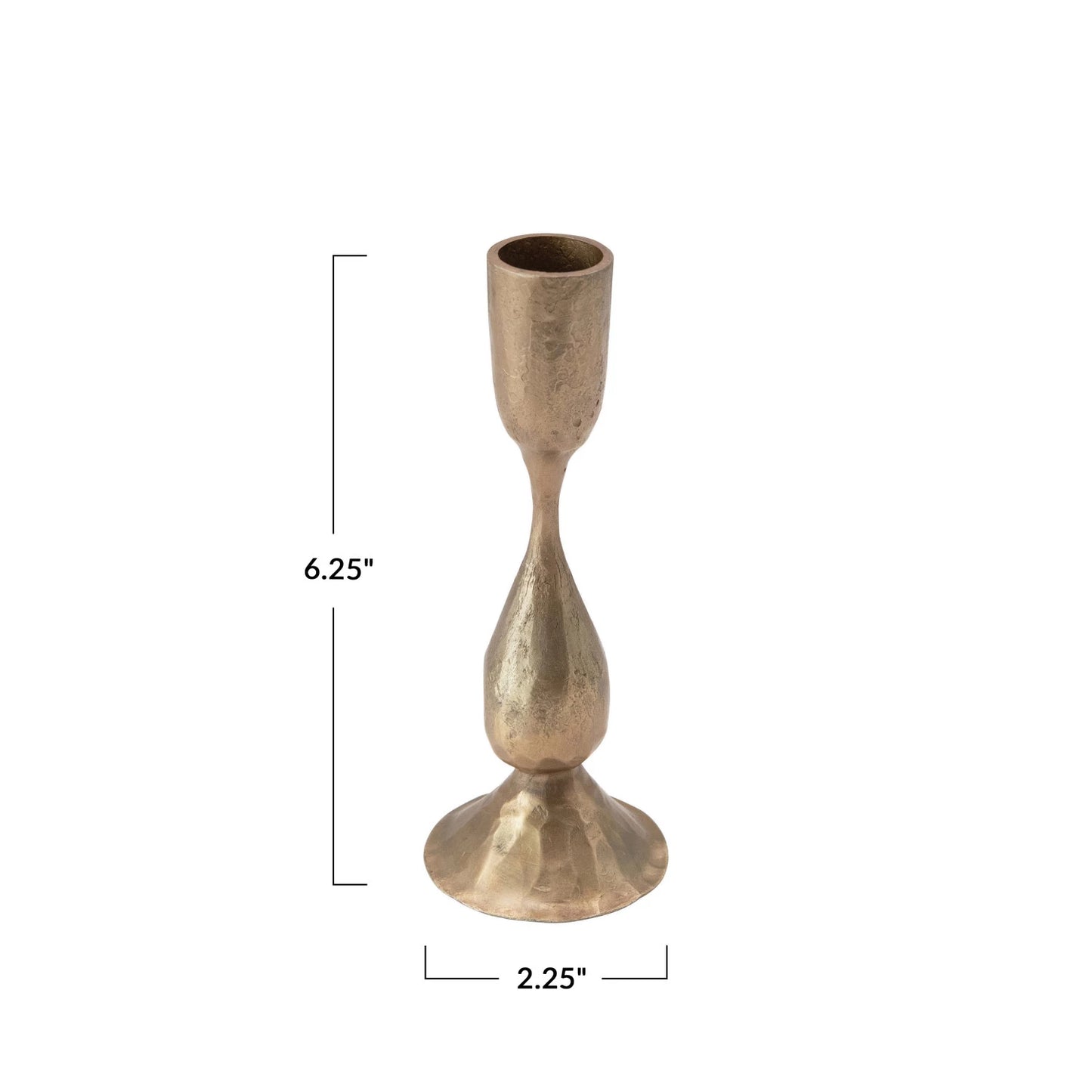 Metal Taper Holder with Antique Finish