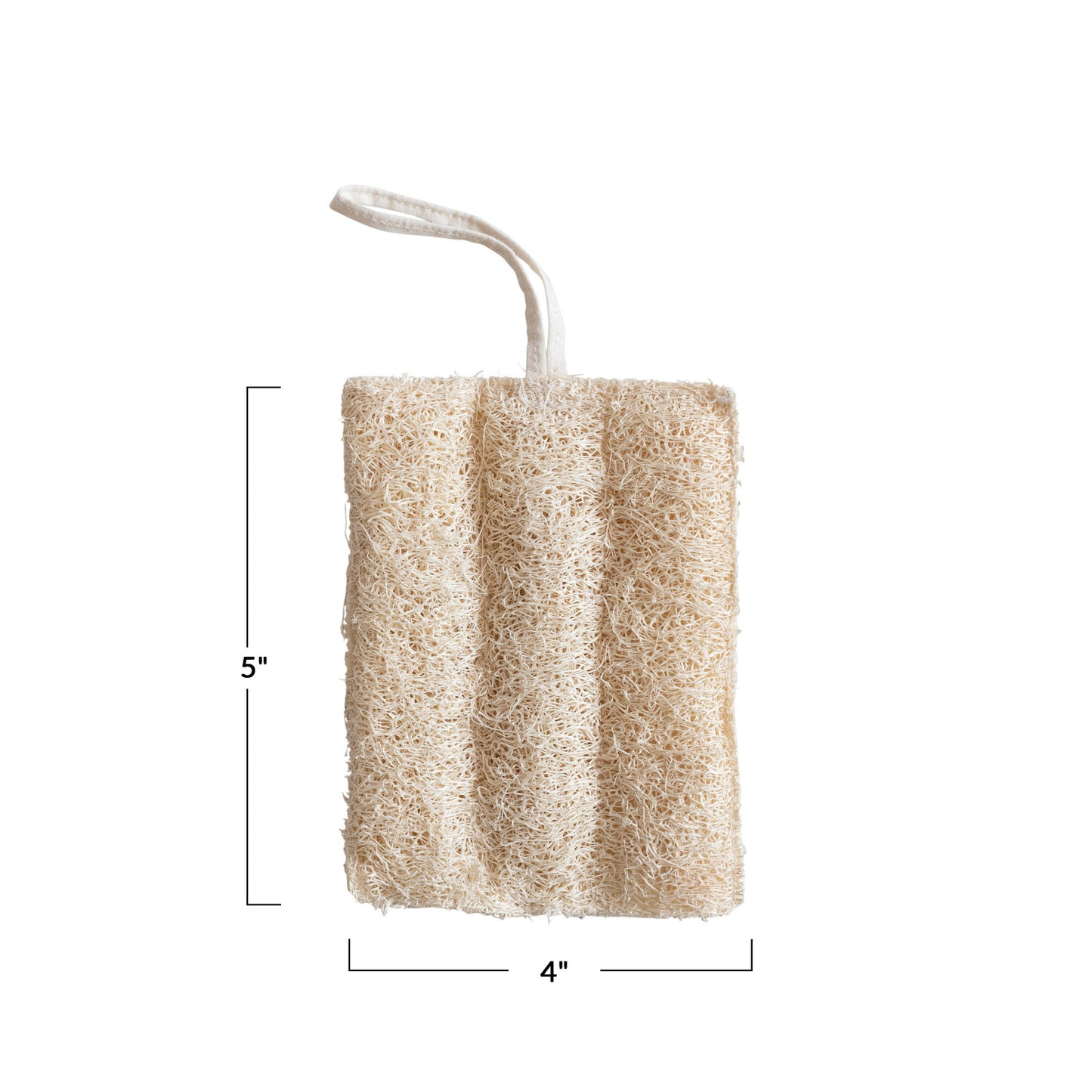 Loofah + Cotton Rope Hanger